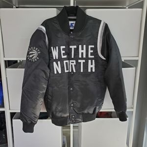 Starter Raptors We The North varsity bomber jacket